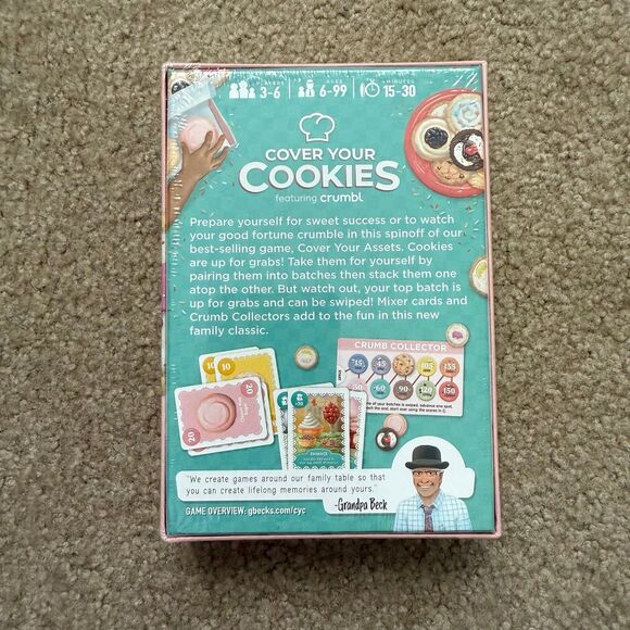 Cover Your Cookies Featuring crumbl Grandpa Beck's Card Game NEW NWT Gift - Picture 3 of 7